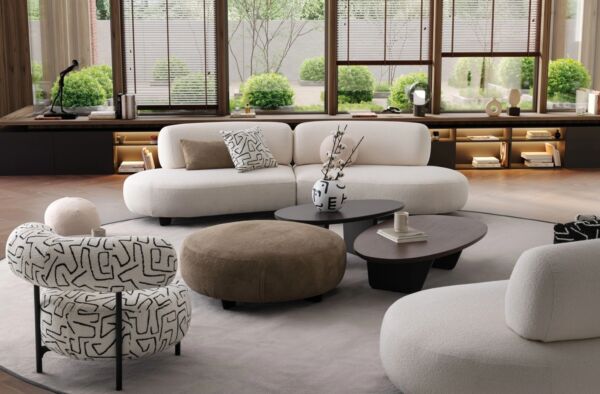 طقم كنب بون - بيج