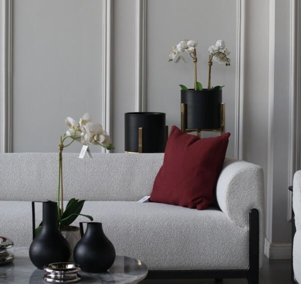 طقم كنب جبريال - بيج واحمر