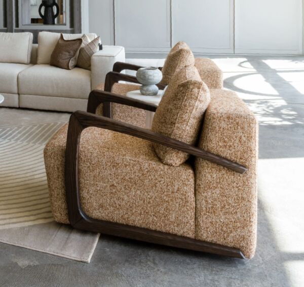 طقم كنب رمق - بيج