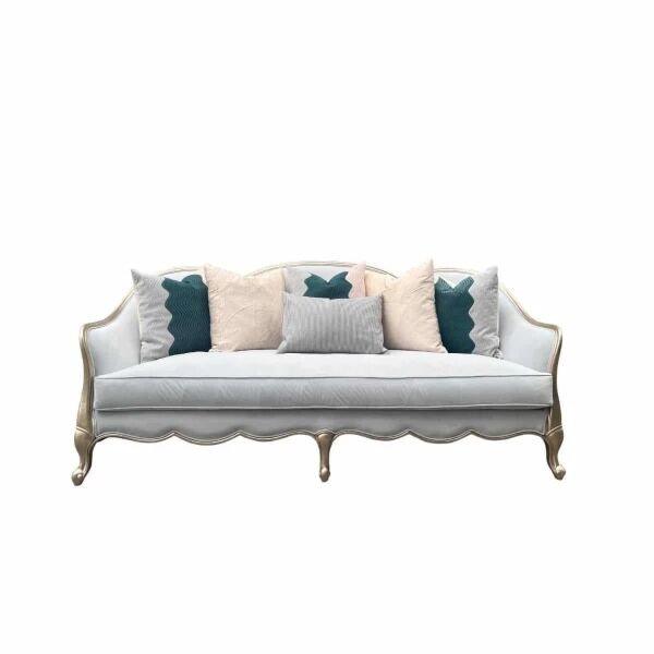 طقم كنب كلاسيكي 7 قطع بيكو - بيج