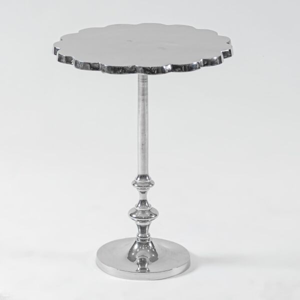 طاولة جانبية زاميل - فضي