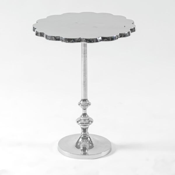 طاولة جانبية زاميل - فضي