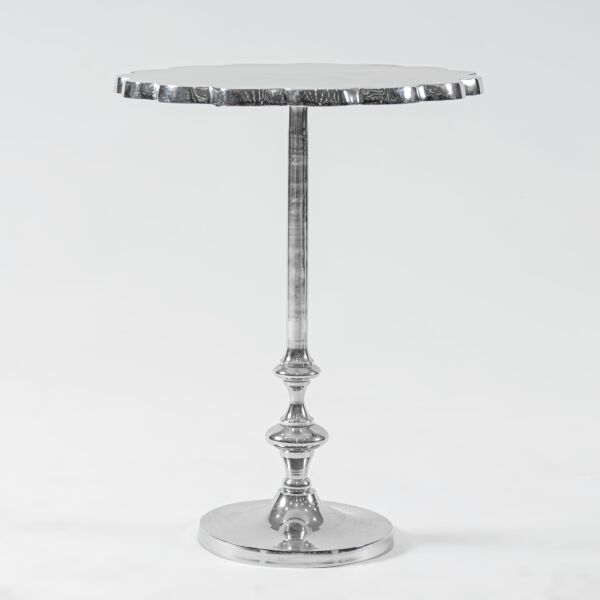 طاولة جانبية زاميل - فضي