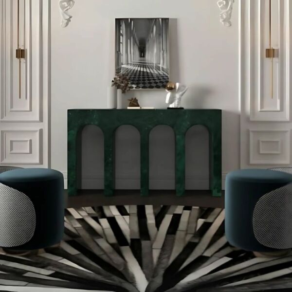 كونسول رخام طبيعي فيكتور - أخضر