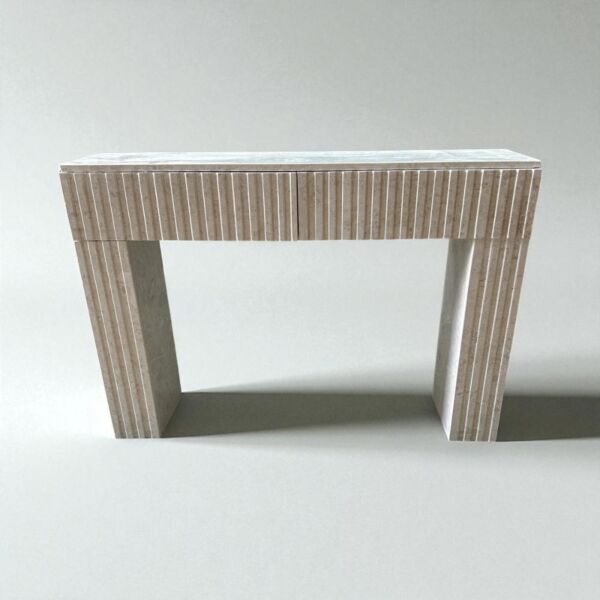 كونسول رخام طبيعي بأدراج