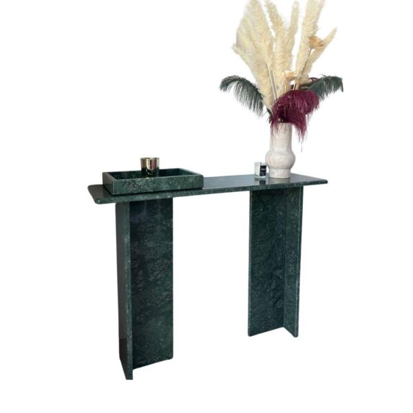 كونسول رخام طبيعي - اخضر