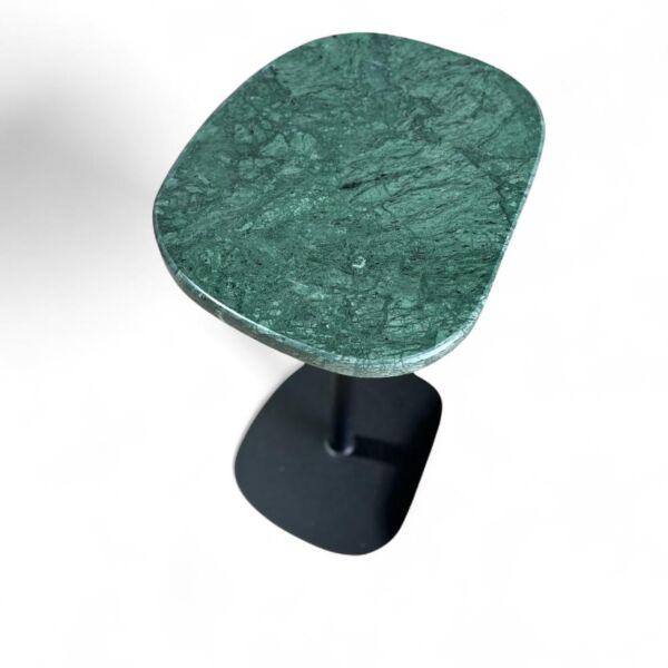 طاولة جانبية رخام اخضر وحديد - لورا