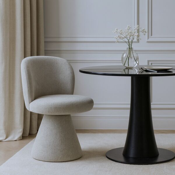 كرسي طعام دوار اريلا - بيج