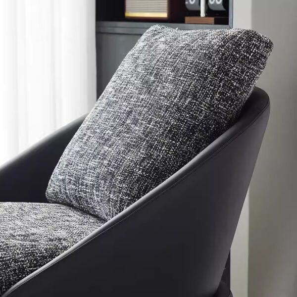 كرسي مودرن بدون اذرع - اسود