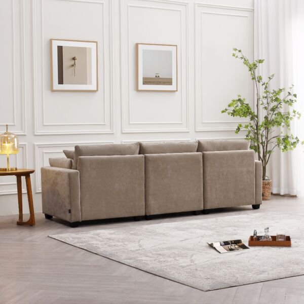 كنب زاوية مودولار كلاود لاين - بني