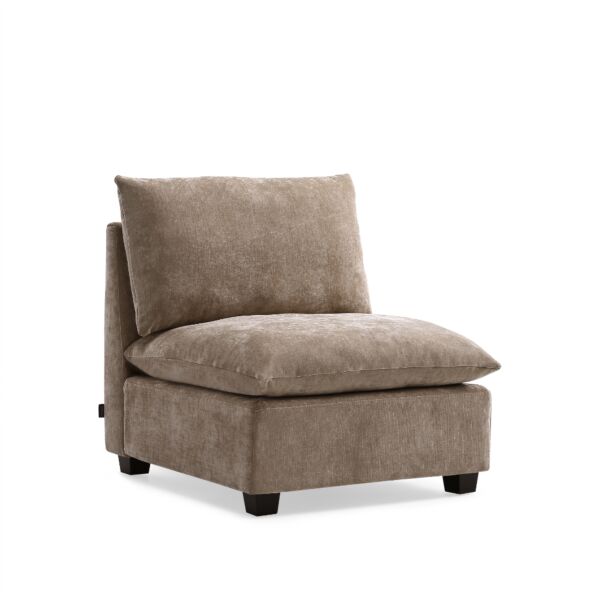 كنبة مفردة كلاود لاين - بني