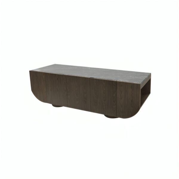 طاولة تلفزيون باولا - بني واخضر