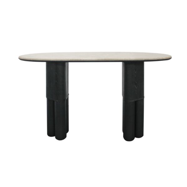 كونسول رخام شيتو - اسود وبيج