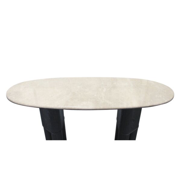 كونسول رخام شيتو - اسود وبيج