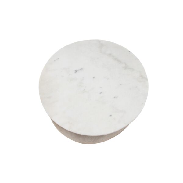 طاولة قهوة روميس - بيج وابيض