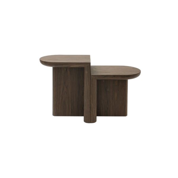 طاولة جانبية ميليسا قطعتين - بني