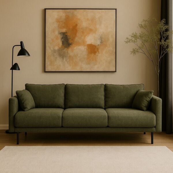 كنبة روبينا - 3 مقاعد 180 سم - اخضر