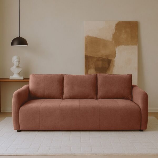 كنبة روكستا - 3 مقاعد 205 سم - بني