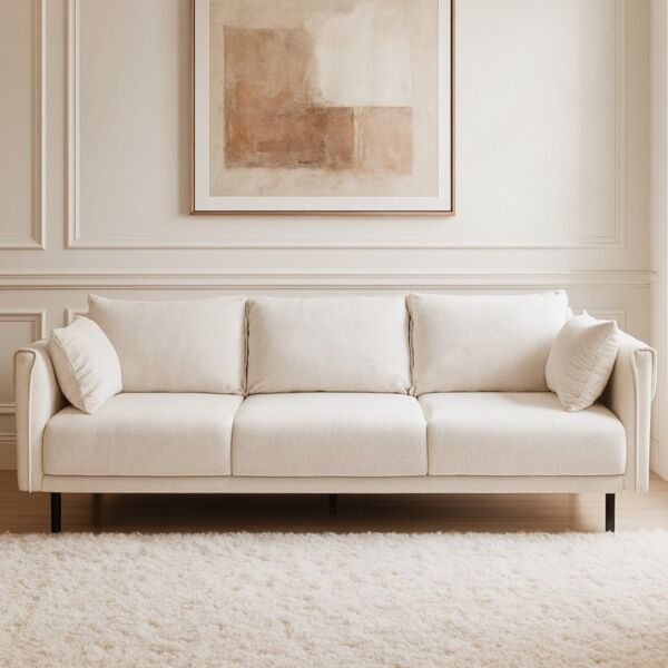 كنبة دايزي - 3 مقاعد 205 سم - اوف وايت