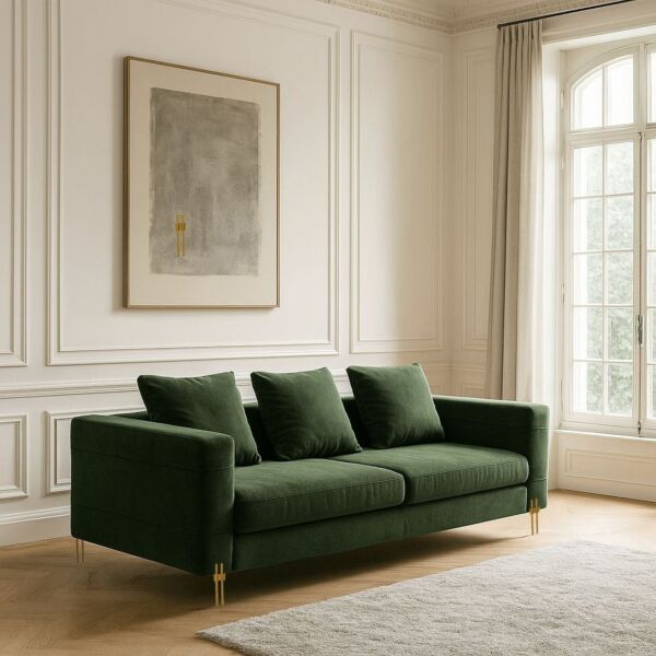 كنبة سوجين - 4 مقاعد 245 سم - اخضر