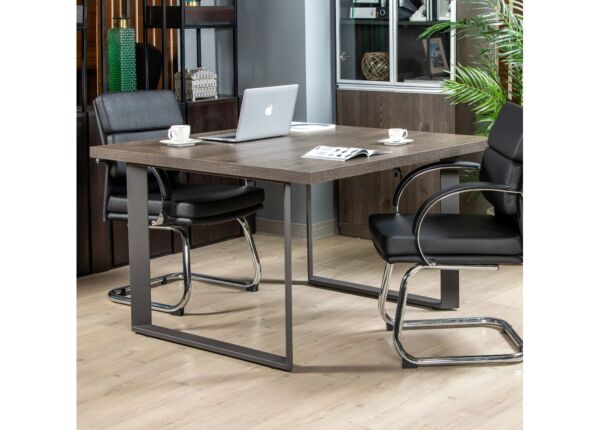 طاولة اجتماعات مكتبية كيانا بدون كراسي - بني