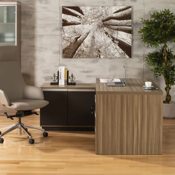 طاولة مكتب مع زاوية يسار وأدراج كونراد 160 سم