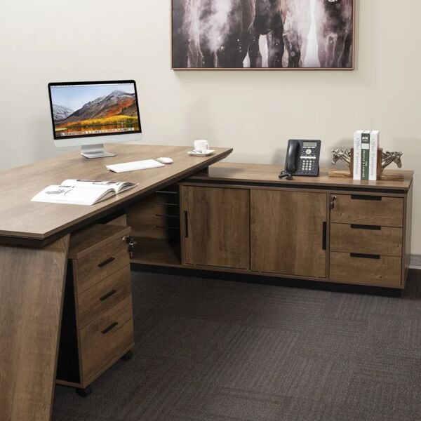 مكتب 220 سم زاوية يمين أناتوم