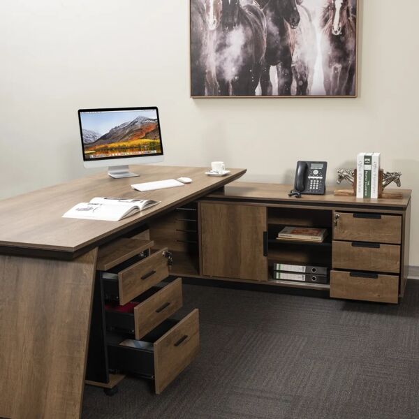 مكتب 220 سم زاوية يمين أناتوم