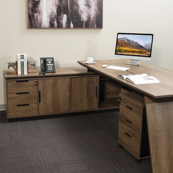 مكتب 220 سم زاوية يسار أكيرو