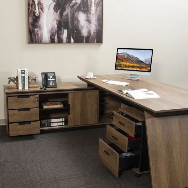 مكتب 220 سم زاوية يسار أكيرو