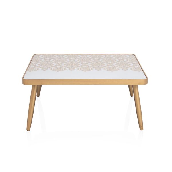 طاولة قهوة بسطح مزخرف شاهباز