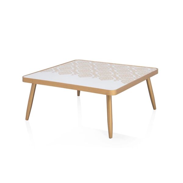 طاولة قهوة بسطح مزخرف شاهباز