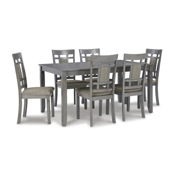 طقم طاولة طعام جاييماير - 6 كراسي - رصاصي