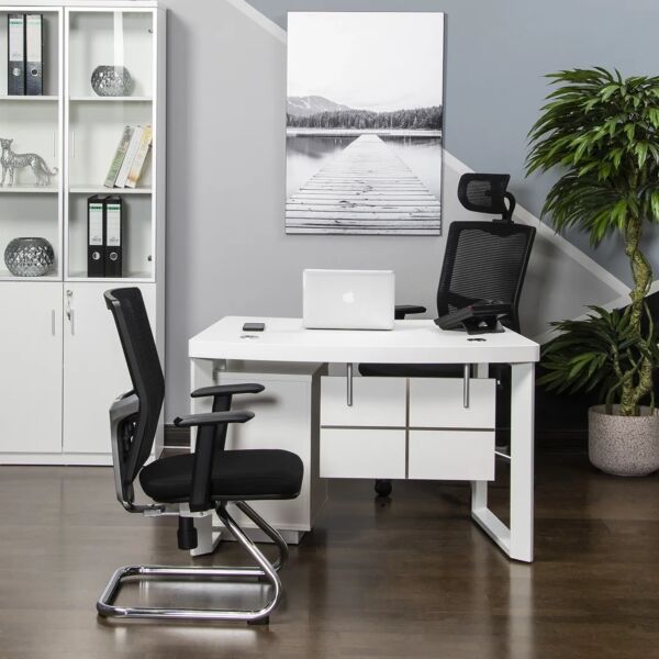 طاولة مكتب سولاك - ابيض