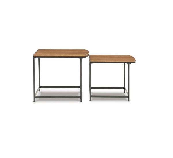 طاولة جانبية مربعة دريزمور - بني فاتح