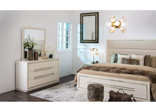 طقم غرفة نوم اكوليس حجم ملكى   180x200 سم   6 قطع