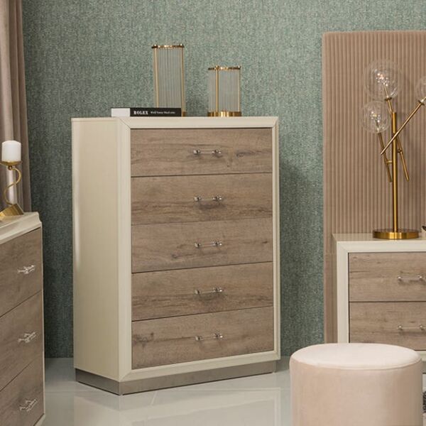 طقم غرفة نوم فلورونتين حجم مزدوج - 7 قطع