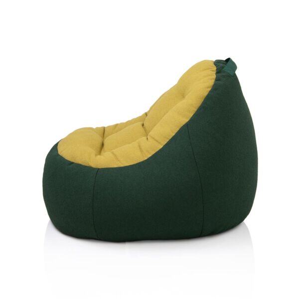 كرسي استرخاء بين باج كالينا ليفا - اصفر واخضر