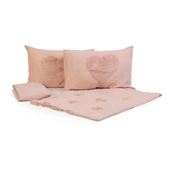 طقم مفرش سرير سمات 4 قطع حجم كوين - 150×200 سم