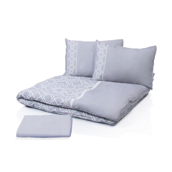 طقم مفرش سرير حجم ملكى 193×203 سم 4 قطع - بروسلز