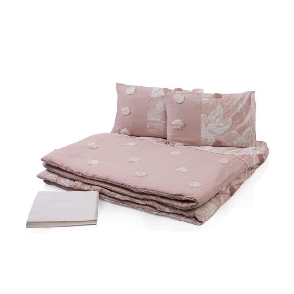 طقم مفرش سرير حجم ملكى 193×203 سم 4 قطع - فيكتور