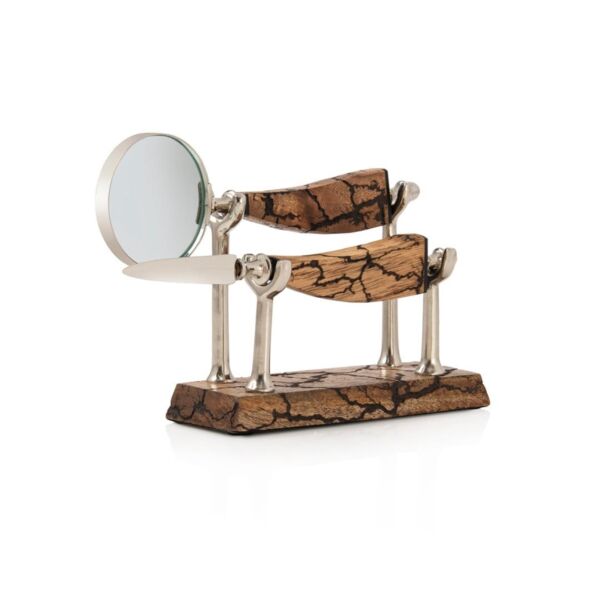 تحفة فنية عدسة مكبرة مع حامل اكسلن