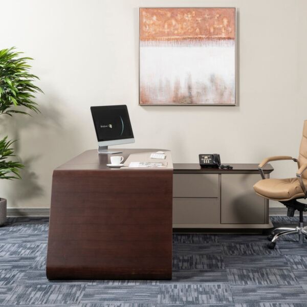 طاولة مكتب زاوية يسار فلاسك