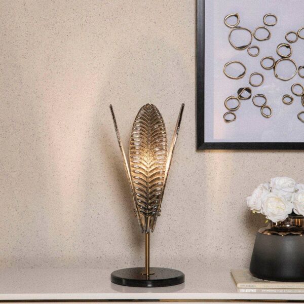 ابجورة طاولة أموليت - ذهبي معتق