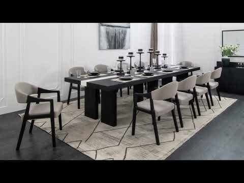 طقم طاولة طعام 10 كراسي تريكسر