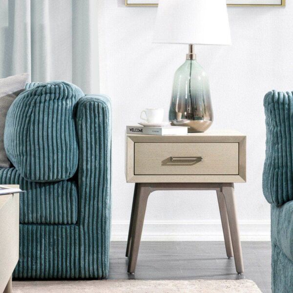 طاولة جانبية بلاكين - بيج