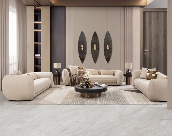 طقم كنب إيتوري 3 قطع - بيج