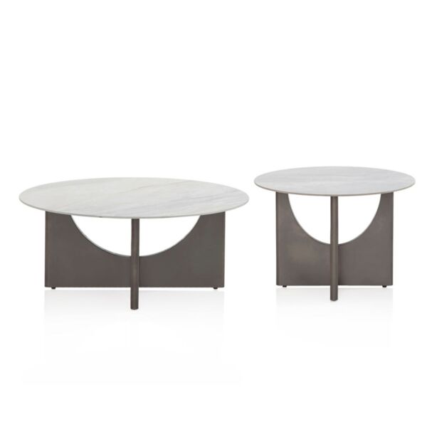 طقم طاولات قهوة 2 قطعة فوموتوس