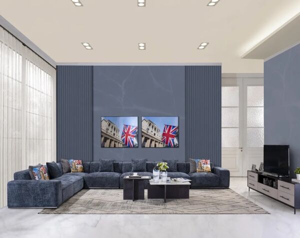 طقم كنبة زاوية 7 قطع كاميلوت