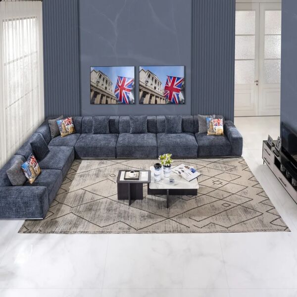 طقم كنبة زاوية 7 قطع كاميلوت